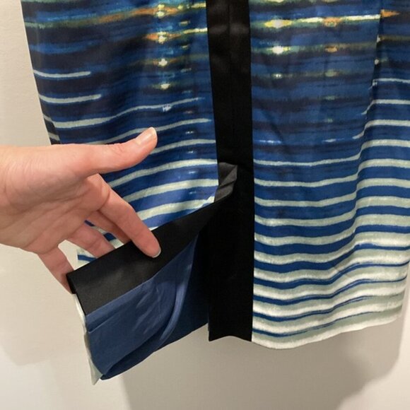 Karen Millen Modern Stripe Dress In Blue size 6 - Picture 12 of 16